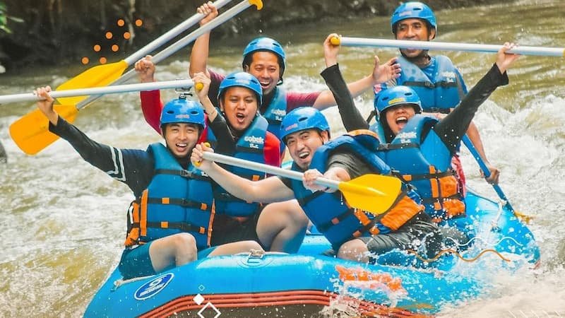 Water rafting on Ayung River