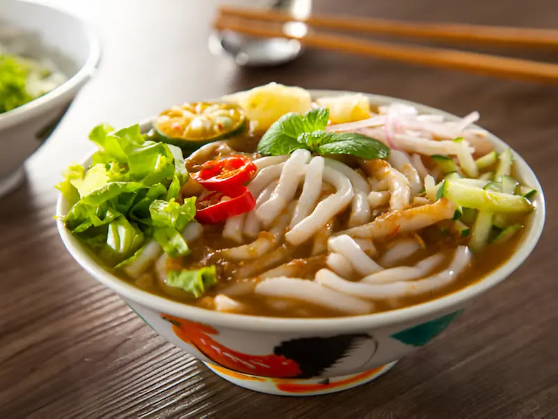 Penang laksa at Gurney Drive for your 10-day Malaysia itinerary