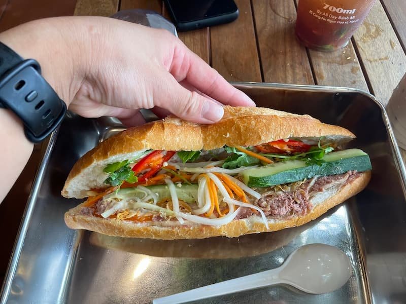 Banh mi at Banh Mi Hoi An, Hanoi