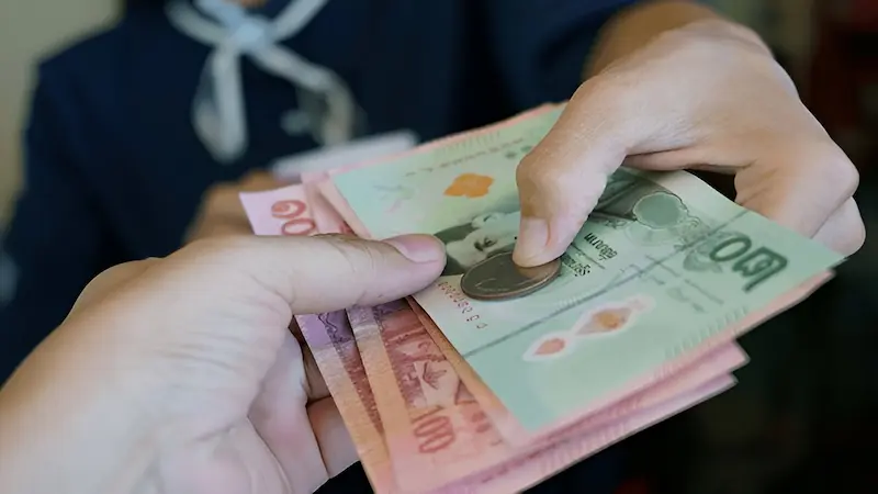 Beware of the money you give and receive for goods and services