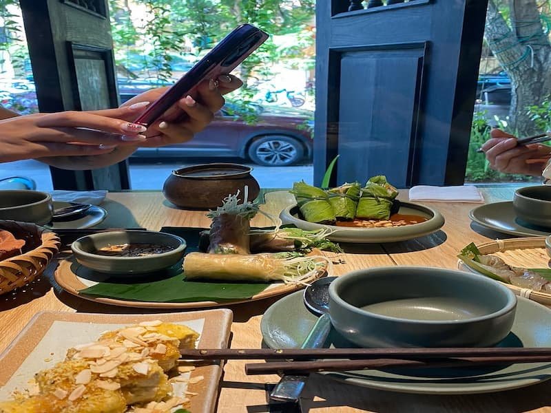 Indian-Vietnamese fusion dish from sadhu hanoi