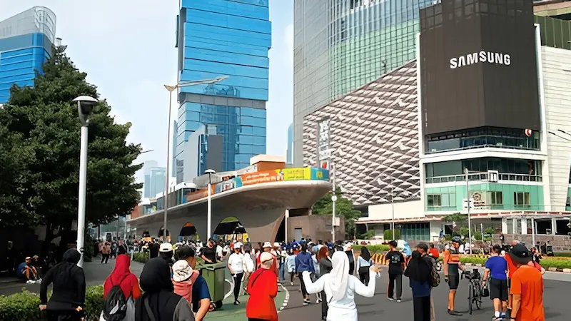 Central Jakarta - Bundaran-HI stands as a symbol of Jakarta's dynamic urban landscape.