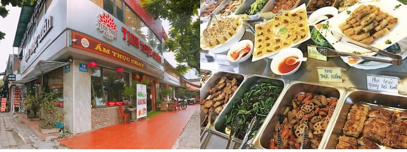 Vegetarian Buffet at Tinh Thuc Quan, Hanoi