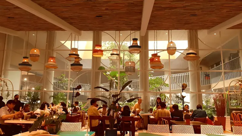 South Jakarta upscale district with modern cafes and restaurants