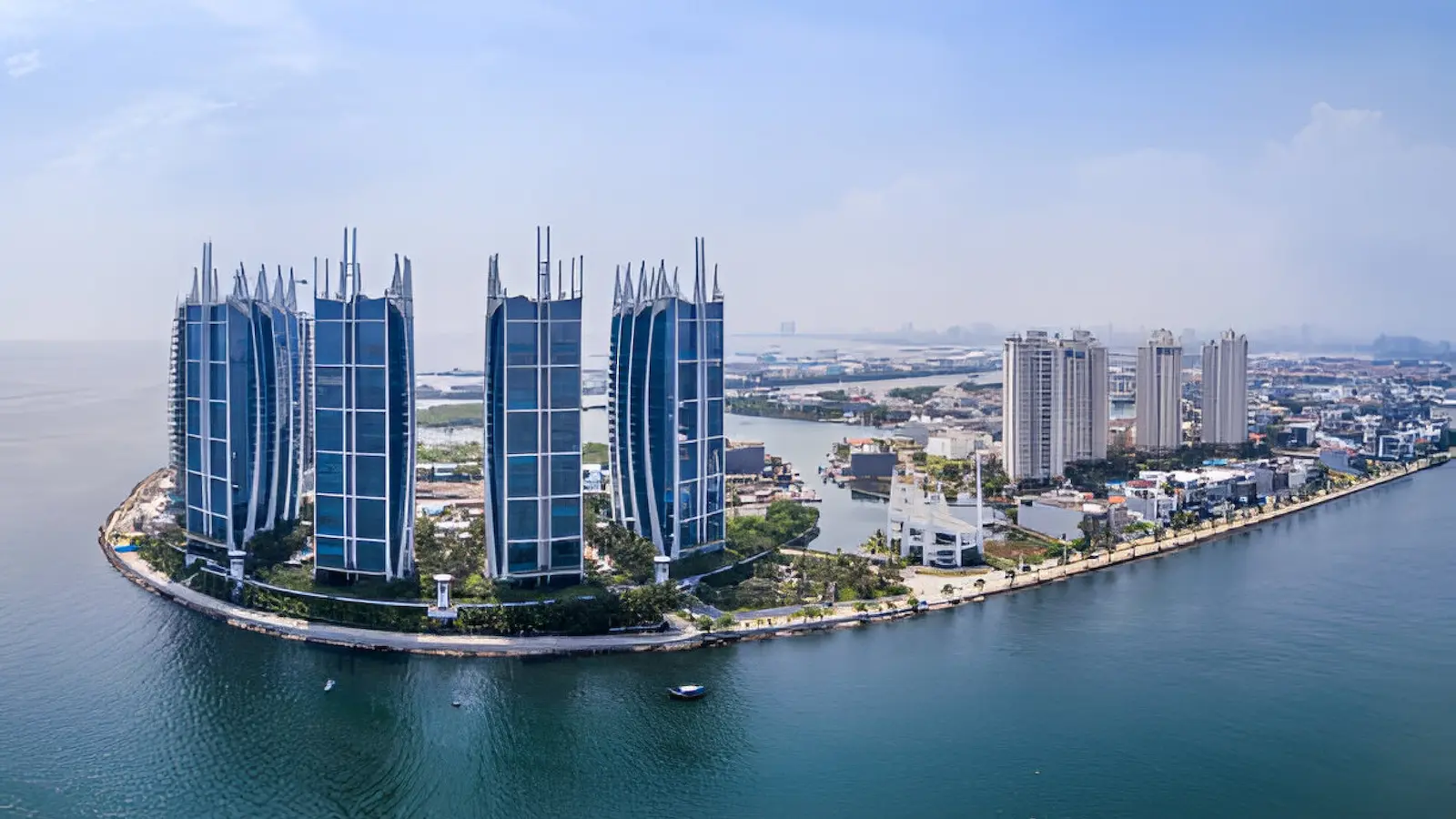 Jakarta's waterfront — a refreshing view of the city's green and blue spaces.