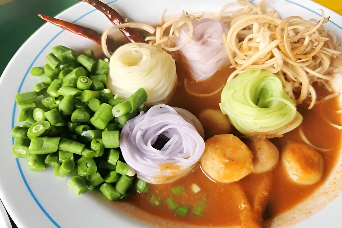 Traditional Cambodian Dish - Rice Noodle